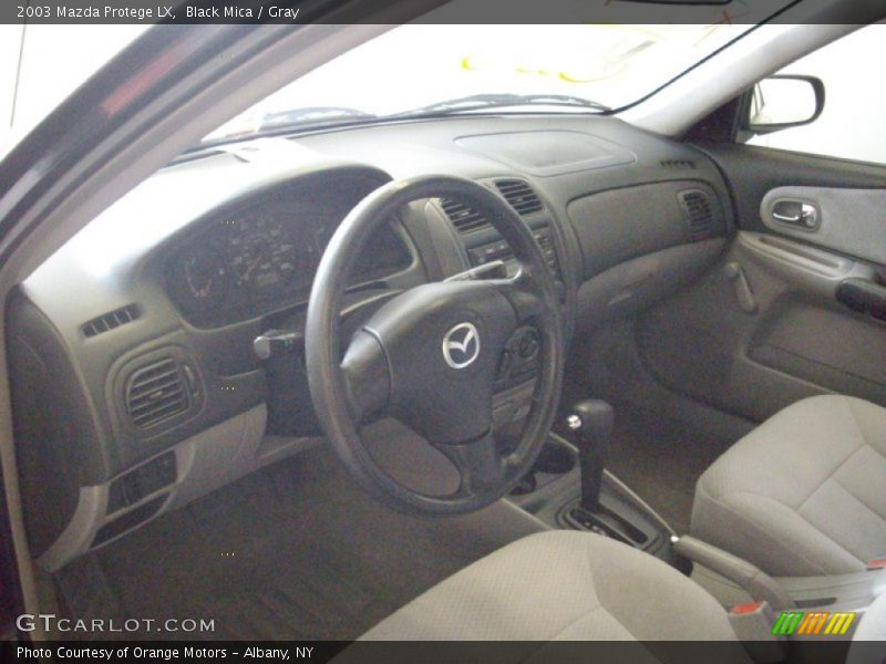 Black Mica / Gray 2003 Mazda Protege LX