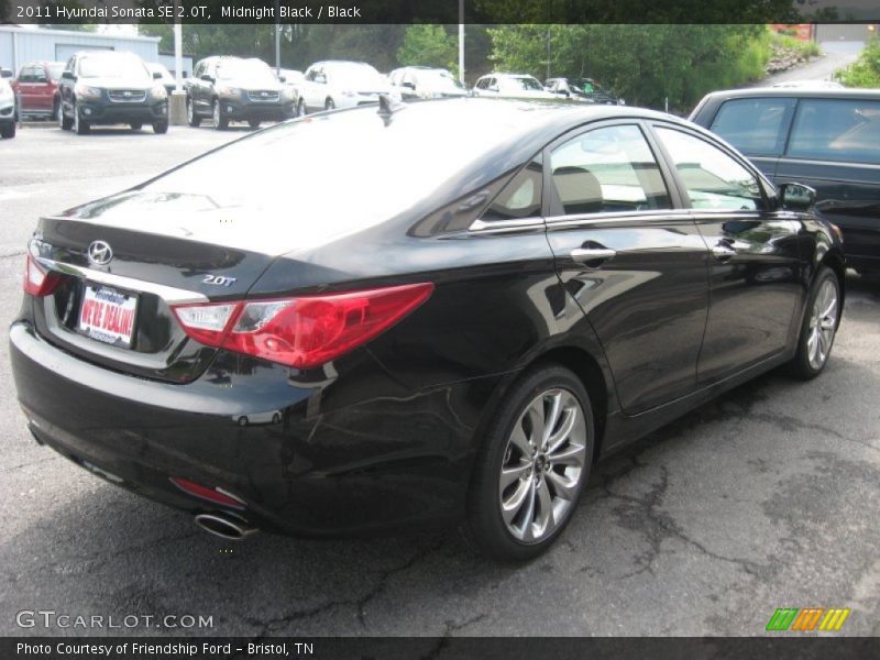 Midnight Black / Black 2011 Hyundai Sonata SE 2.0T
