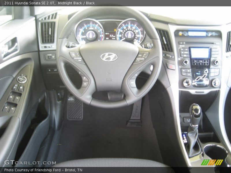 Midnight Black / Black 2011 Hyundai Sonata SE 2.0T
