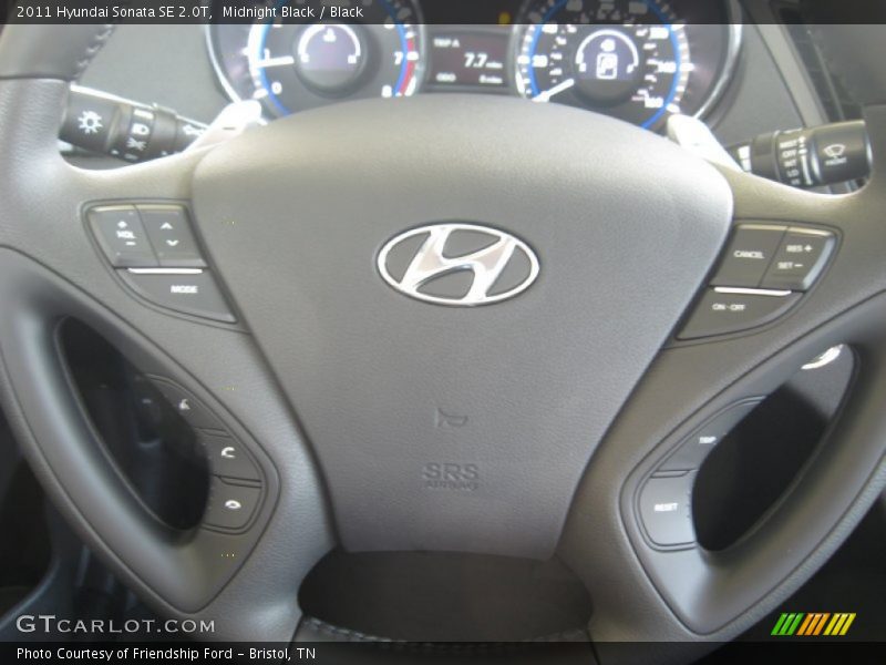 Midnight Black / Black 2011 Hyundai Sonata SE 2.0T