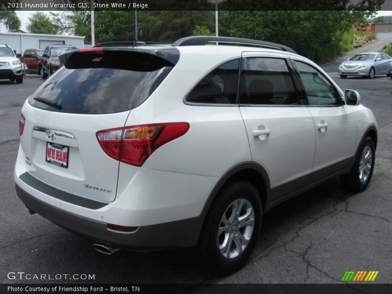Stone White / Beige 2011 Hyundai Veracruz GLS