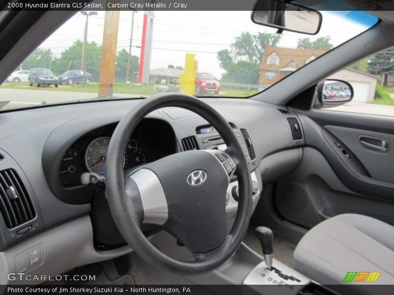 Carbon Gray Metallic / Gray 2008 Hyundai Elantra GLS Sedan