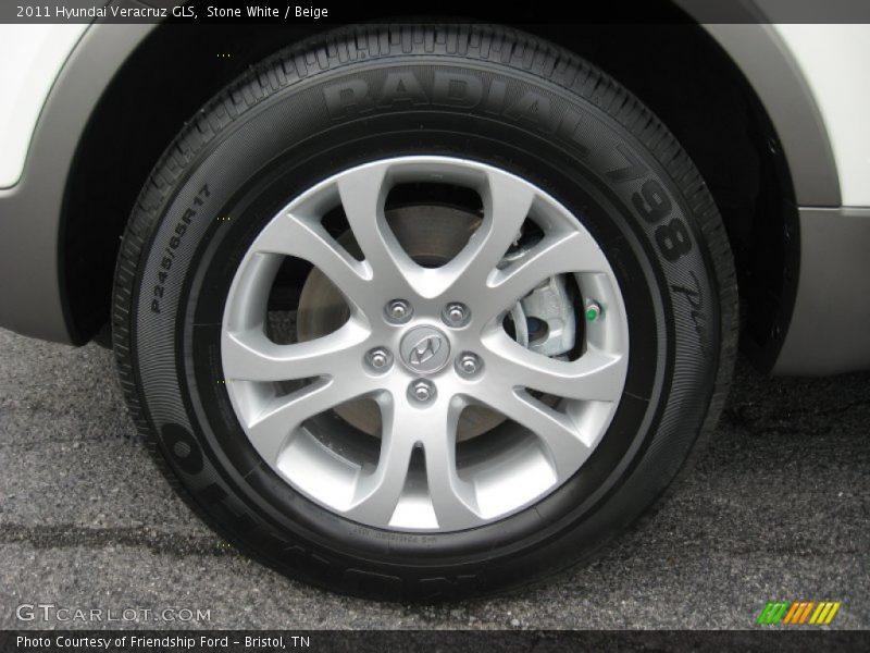 Stone White / Beige 2011 Hyundai Veracruz GLS