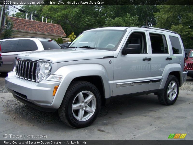 Bright Silver Metallic / Pastel Slate Gray 2008 Jeep Liberty Limited 4x4
