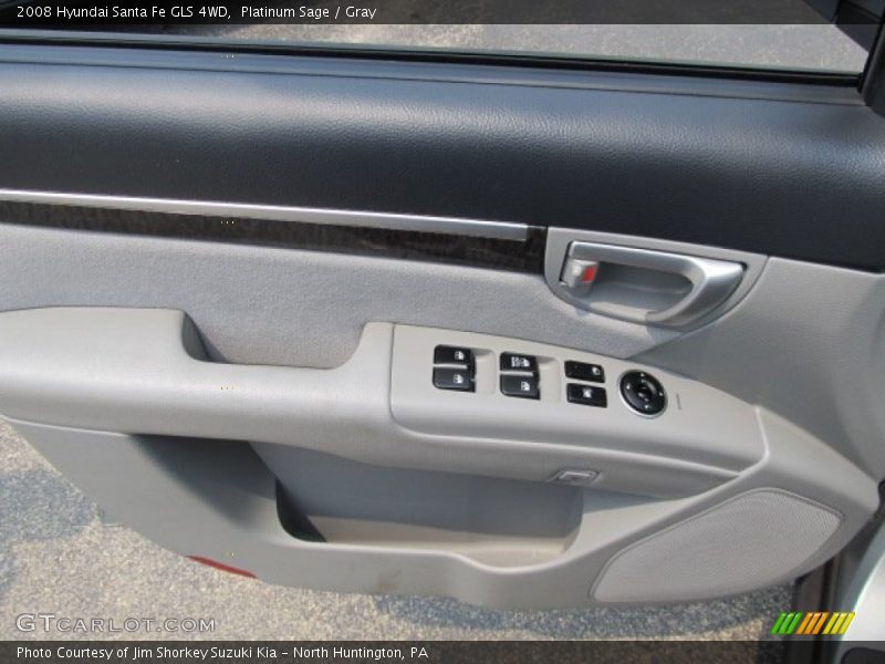 Platinum Sage / Gray 2008 Hyundai Santa Fe GLS 4WD