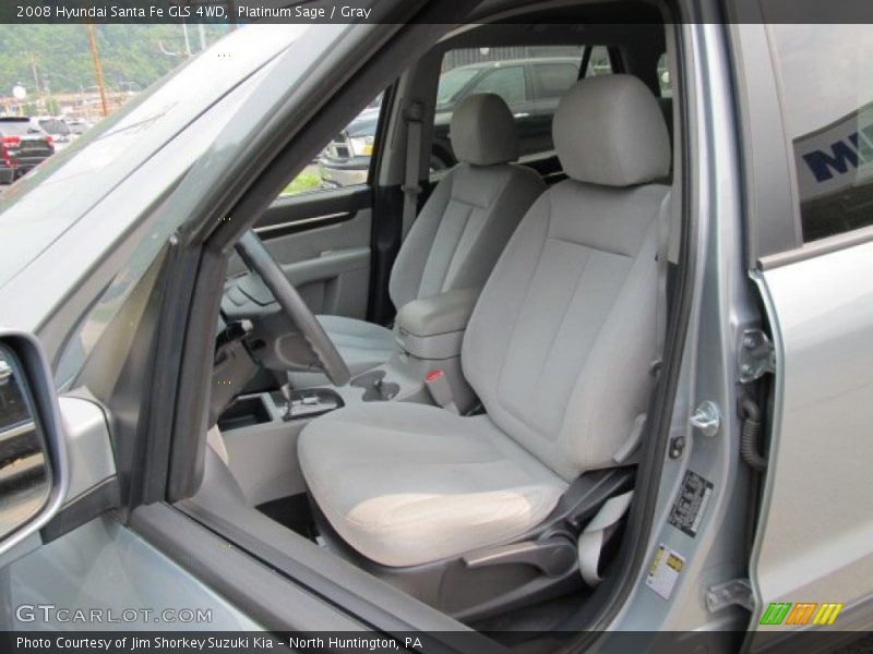 Platinum Sage / Gray 2008 Hyundai Santa Fe GLS 4WD