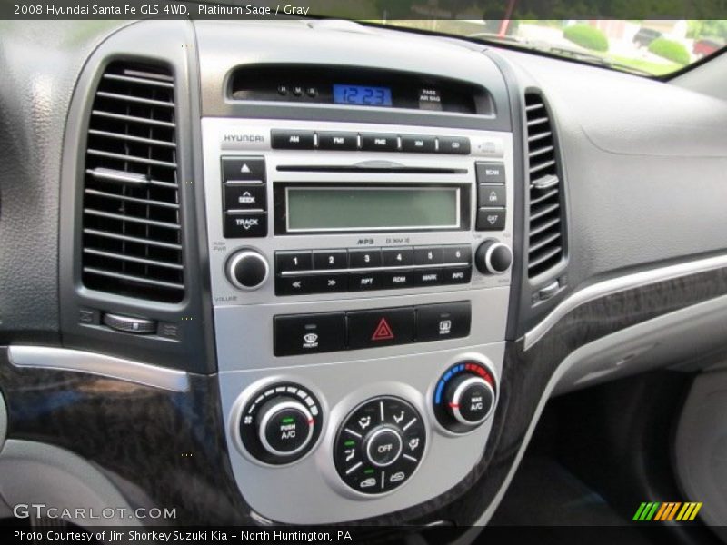 Platinum Sage / Gray 2008 Hyundai Santa Fe GLS 4WD