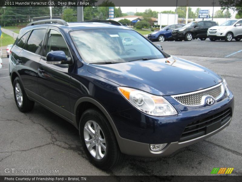 Deep Blue / Beige 2011 Hyundai Veracruz GLS