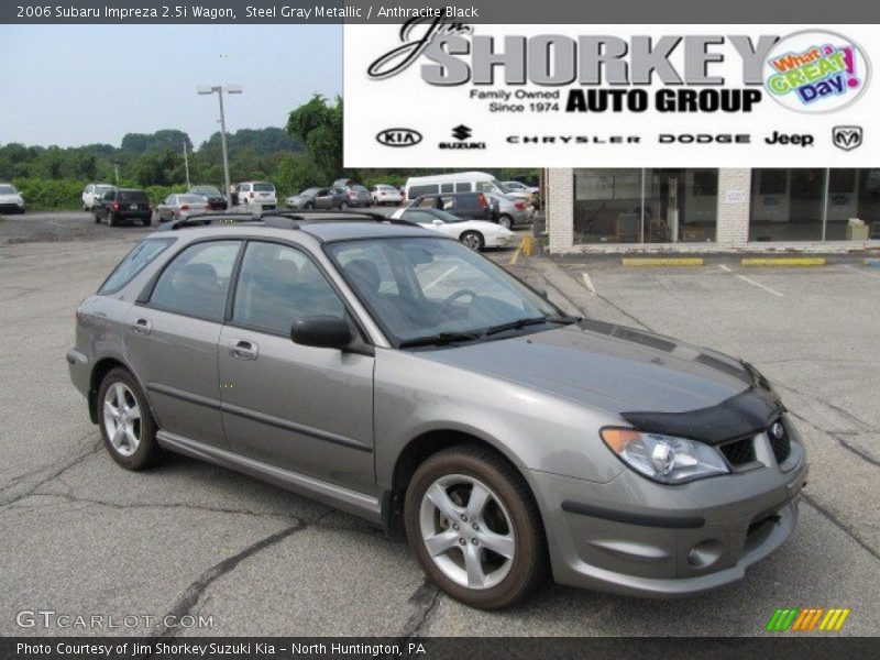 Steel Gray Metallic / Anthracite Black 2006 Subaru Impreza 2.5i Wagon