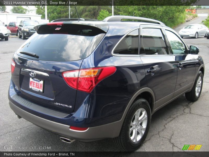 Deep Blue / Beige 2011 Hyundai Veracruz GLS
