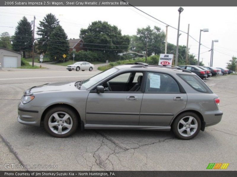 Steel Gray Metallic / Anthracite Black 2006 Subaru Impreza 2.5i Wagon