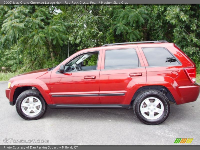 Red Rock Crystal Pearl / Medium Slate Gray 2007 Jeep Grand Cherokee Laredo 4x4