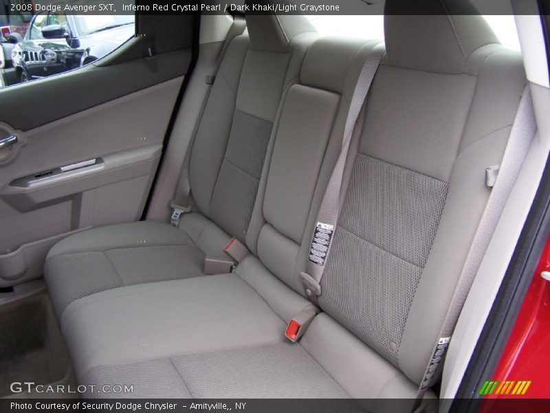 Inferno Red Crystal Pearl / Dark Khaki/Light Graystone 2008 Dodge Avenger SXT