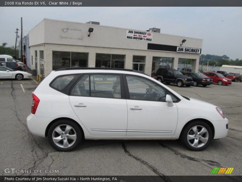 Clear White / Beige 2008 Kia Rondo EX V6