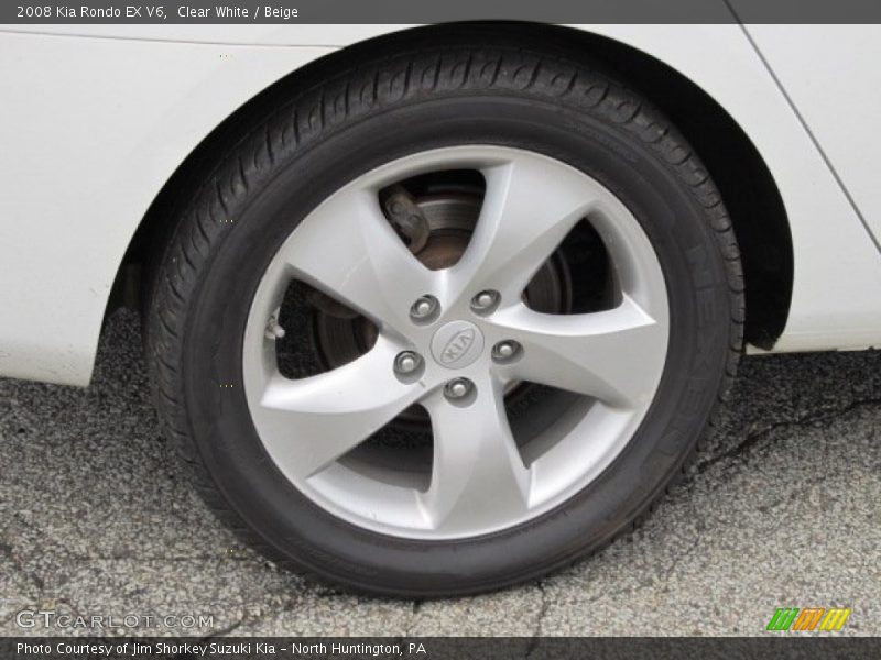 Clear White / Beige 2008 Kia Rondo EX V6