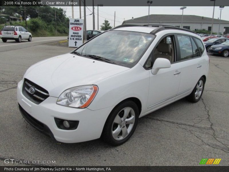 Clear White / Beige 2008 Kia Rondo EX V6