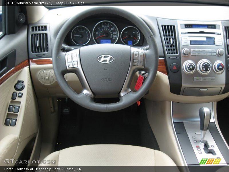 Deep Blue / Beige 2011 Hyundai Veracruz GLS
