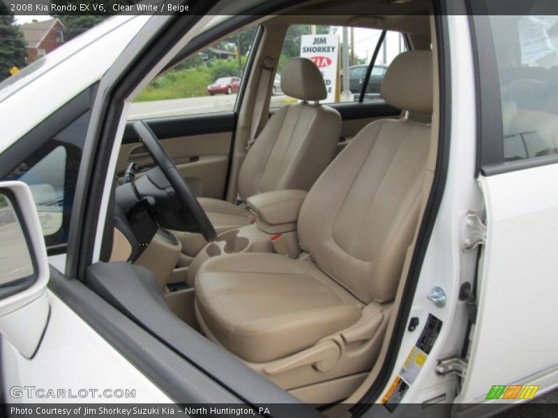 Clear White / Beige 2008 Kia Rondo EX V6