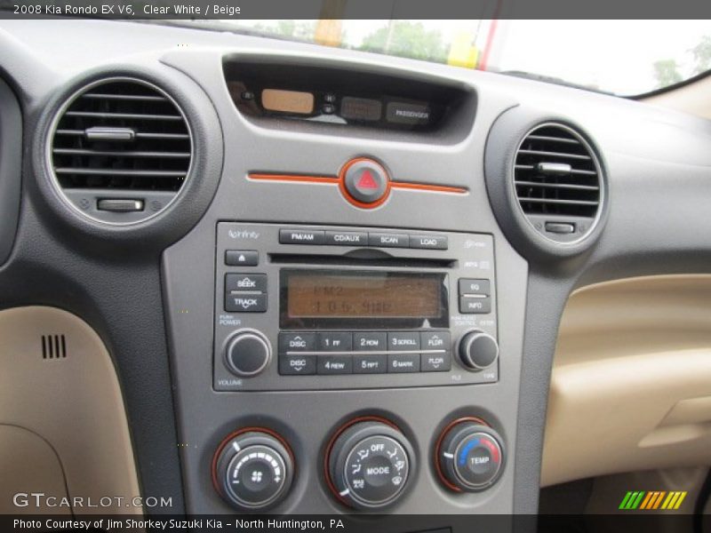 Clear White / Beige 2008 Kia Rondo EX V6