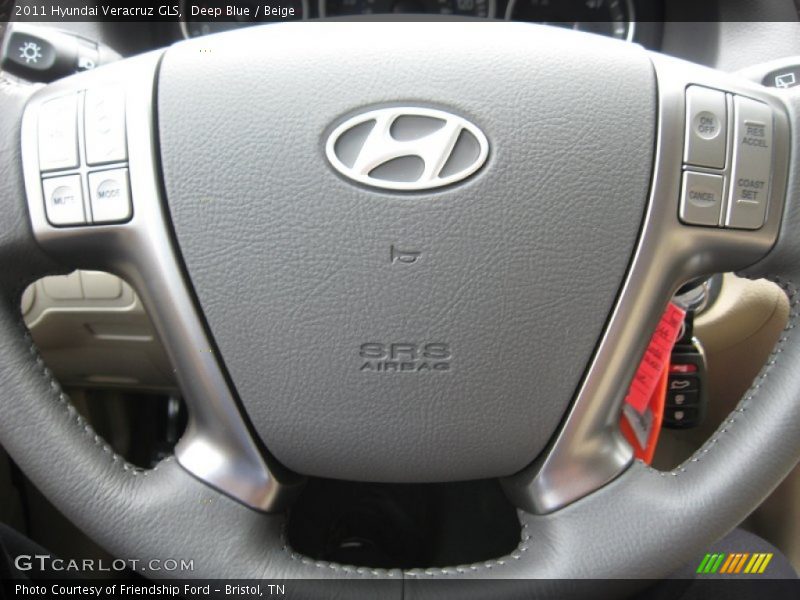 Deep Blue / Beige 2011 Hyundai Veracruz GLS