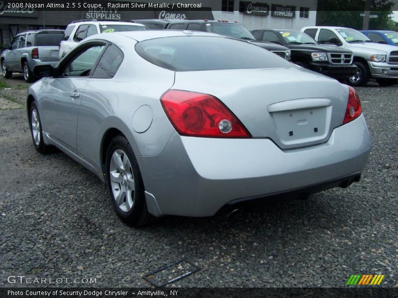 Radiant Silver Metallic / Charcoal 2008 Nissan Altima 2.5 S Coupe