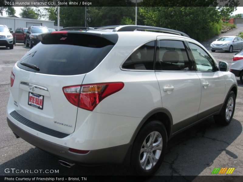 Stone White / Beige 2011 Hyundai Veracruz GLS