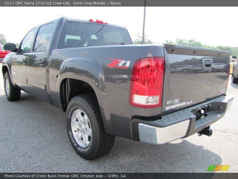 Storm Gray Metallic / Ebony 2011 GMC Sierra 1500 SLE Crew Cab