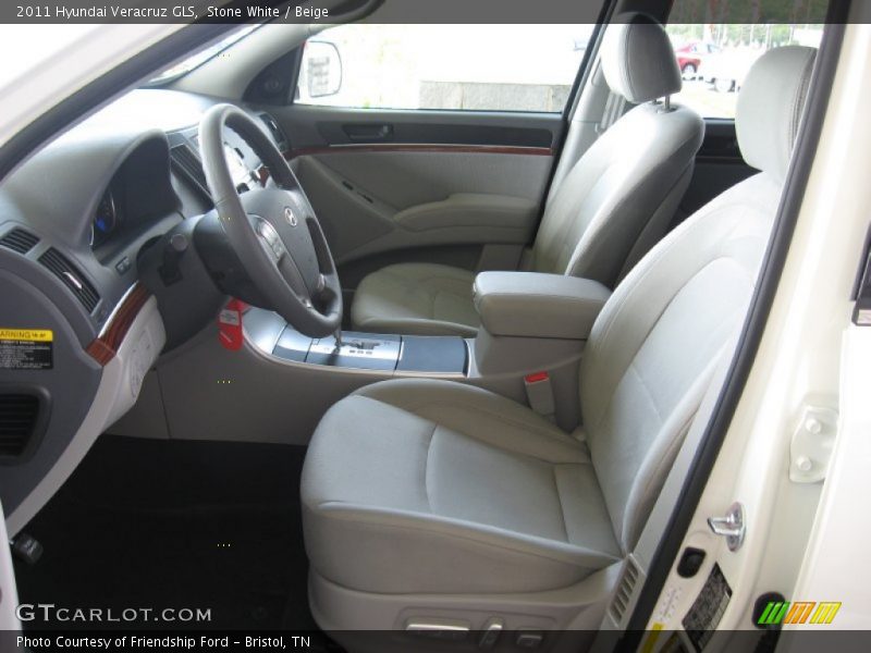 Stone White / Beige 2011 Hyundai Veracruz GLS