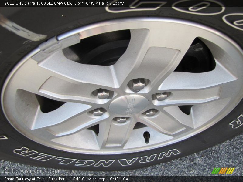 Storm Gray Metallic / Ebony 2011 GMC Sierra 1500 SLE Crew Cab