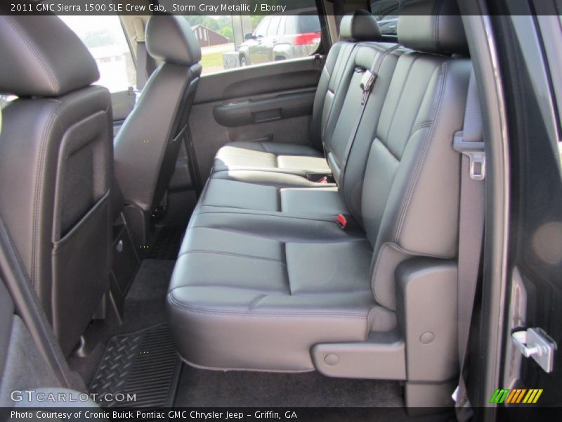 Storm Gray Metallic / Ebony 2011 GMC Sierra 1500 SLE Crew Cab