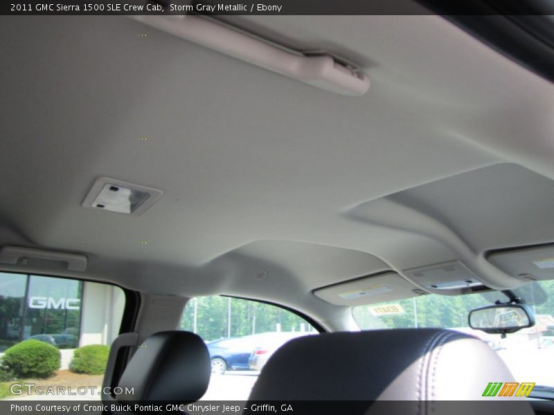Storm Gray Metallic / Ebony 2011 GMC Sierra 1500 SLE Crew Cab