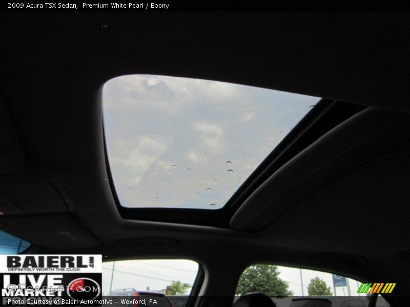 Premium White Pearl / Ebony 2009 Acura TSX Sedan