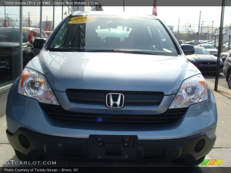 Glacier Blue Metallic / Gray 2009 Honda CR-V LX 4WD
