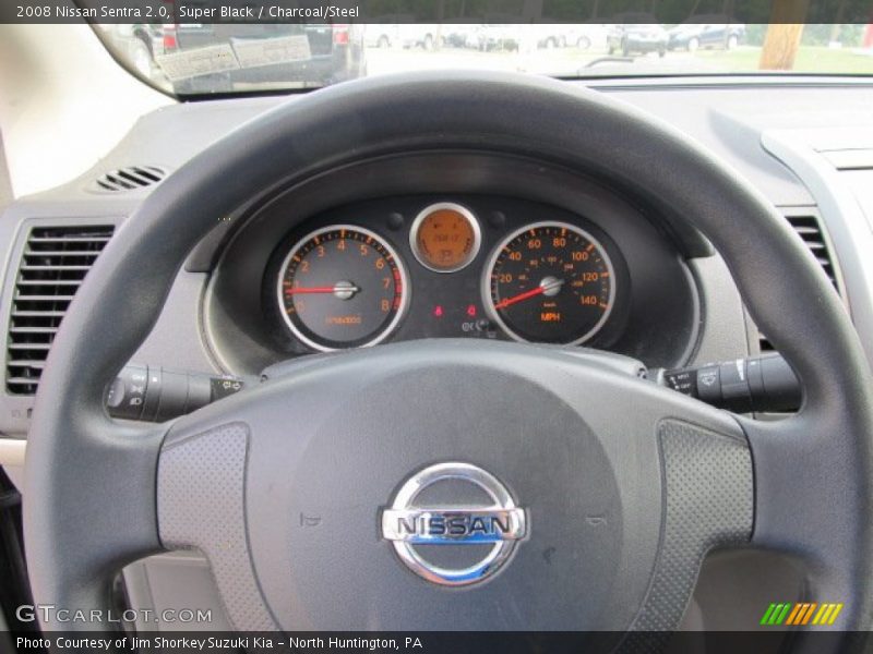 Super Black / Charcoal/Steel 2008 Nissan Sentra 2.0