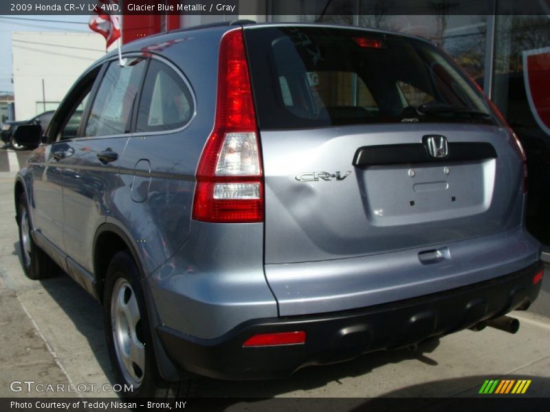 Glacier Blue Metallic / Gray 2009 Honda CR-V LX 4WD