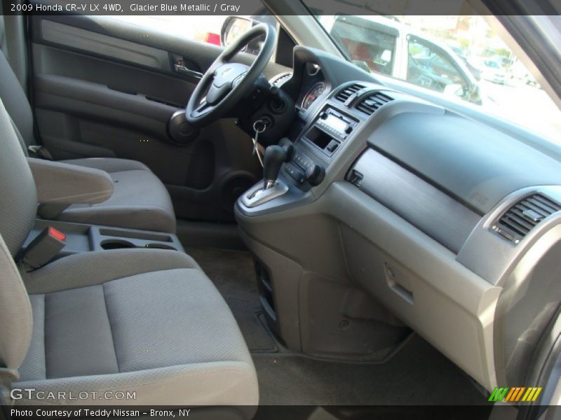 Glacier Blue Metallic / Gray 2009 Honda CR-V LX 4WD