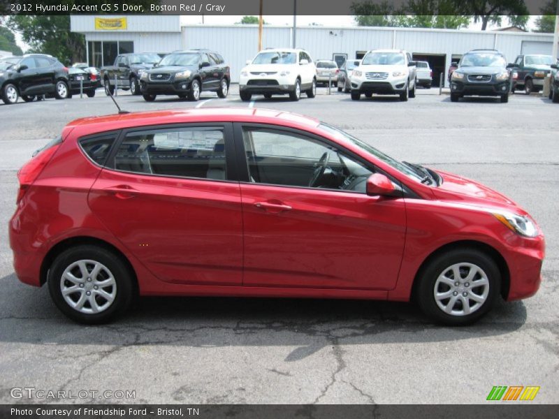 Boston Red / Gray 2012 Hyundai Accent GS 5 Door
