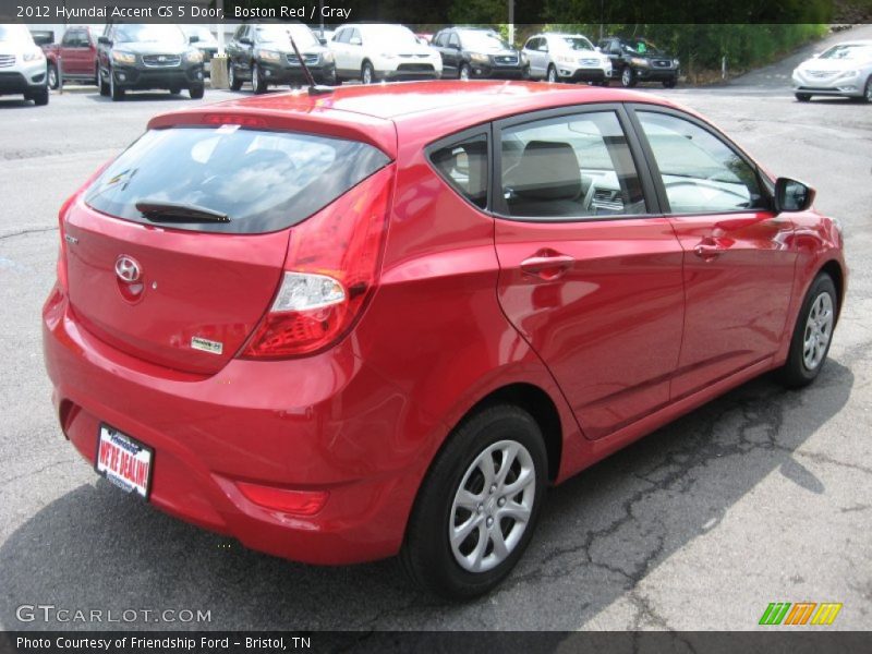 Boston Red / Gray 2012 Hyundai Accent GS 5 Door