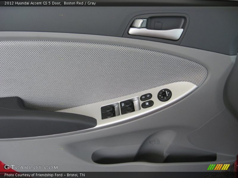Boston Red / Gray 2012 Hyundai Accent GS 5 Door