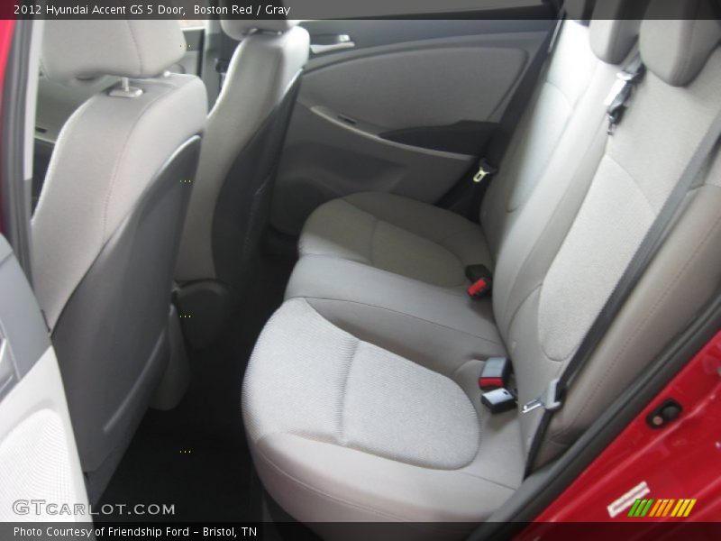 Boston Red / Gray 2012 Hyundai Accent GS 5 Door