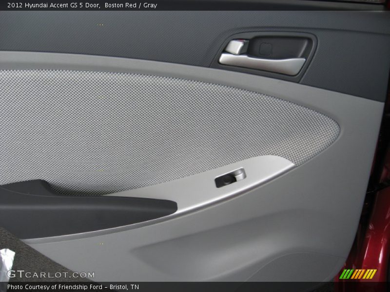 Boston Red / Gray 2012 Hyundai Accent GS 5 Door
