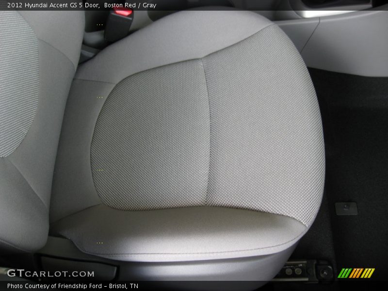 Boston Red / Gray 2012 Hyundai Accent GS 5 Door