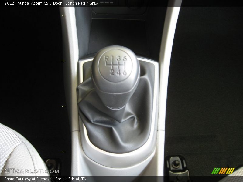 Boston Red / Gray 2012 Hyundai Accent GS 5 Door