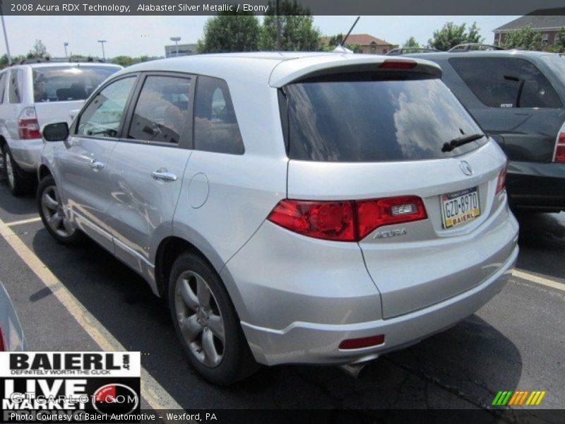 Alabaster Silver Metallic / Ebony 2008 Acura RDX Technology