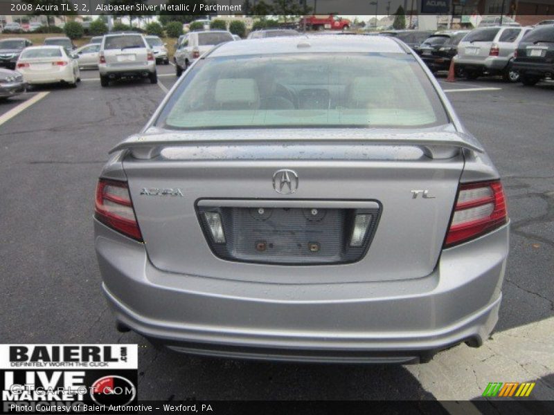 Alabaster Silver Metallic / Parchment 2008 Acura TL 3.2