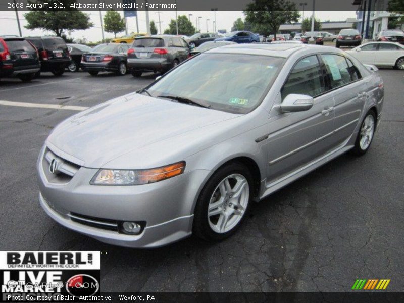 Alabaster Silver Metallic / Parchment 2008 Acura TL 3.2