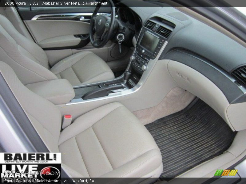 Alabaster Silver Metallic / Parchment 2008 Acura TL 3.2