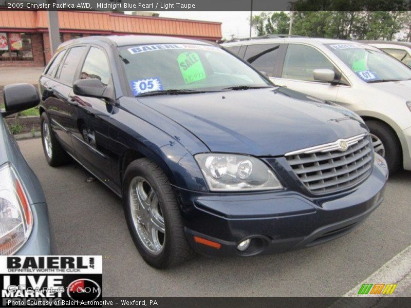 Midnight Blue Pearl / Light Taupe 2005 Chrysler Pacifica AWD