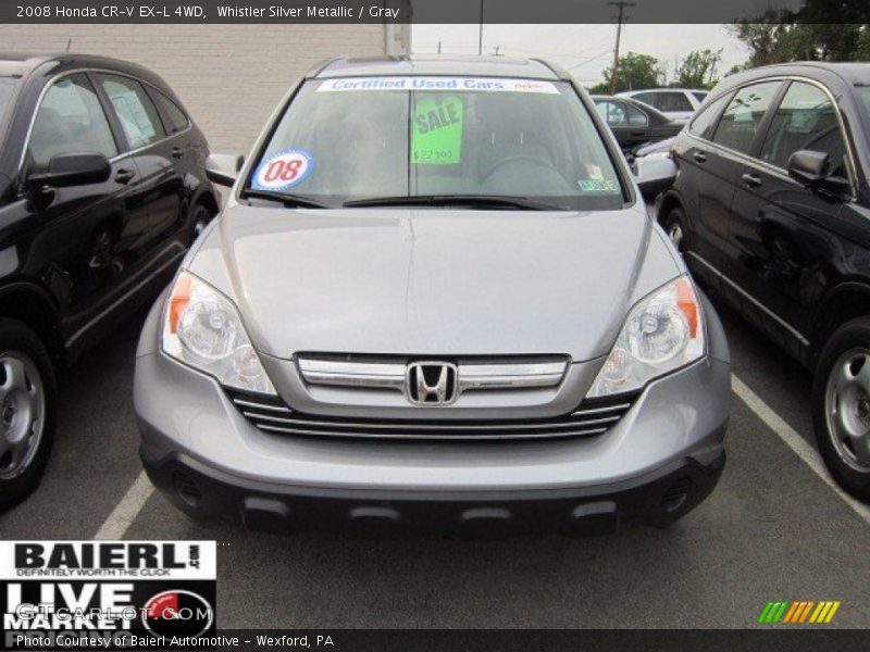 Whistler Silver Metallic / Gray 2008 Honda CR-V EX-L 4WD
