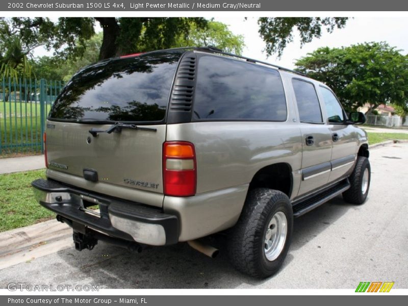 Light Pewter Metallic / Medium Gray/Neutral 2002 Chevrolet Suburban 1500 LS 4x4